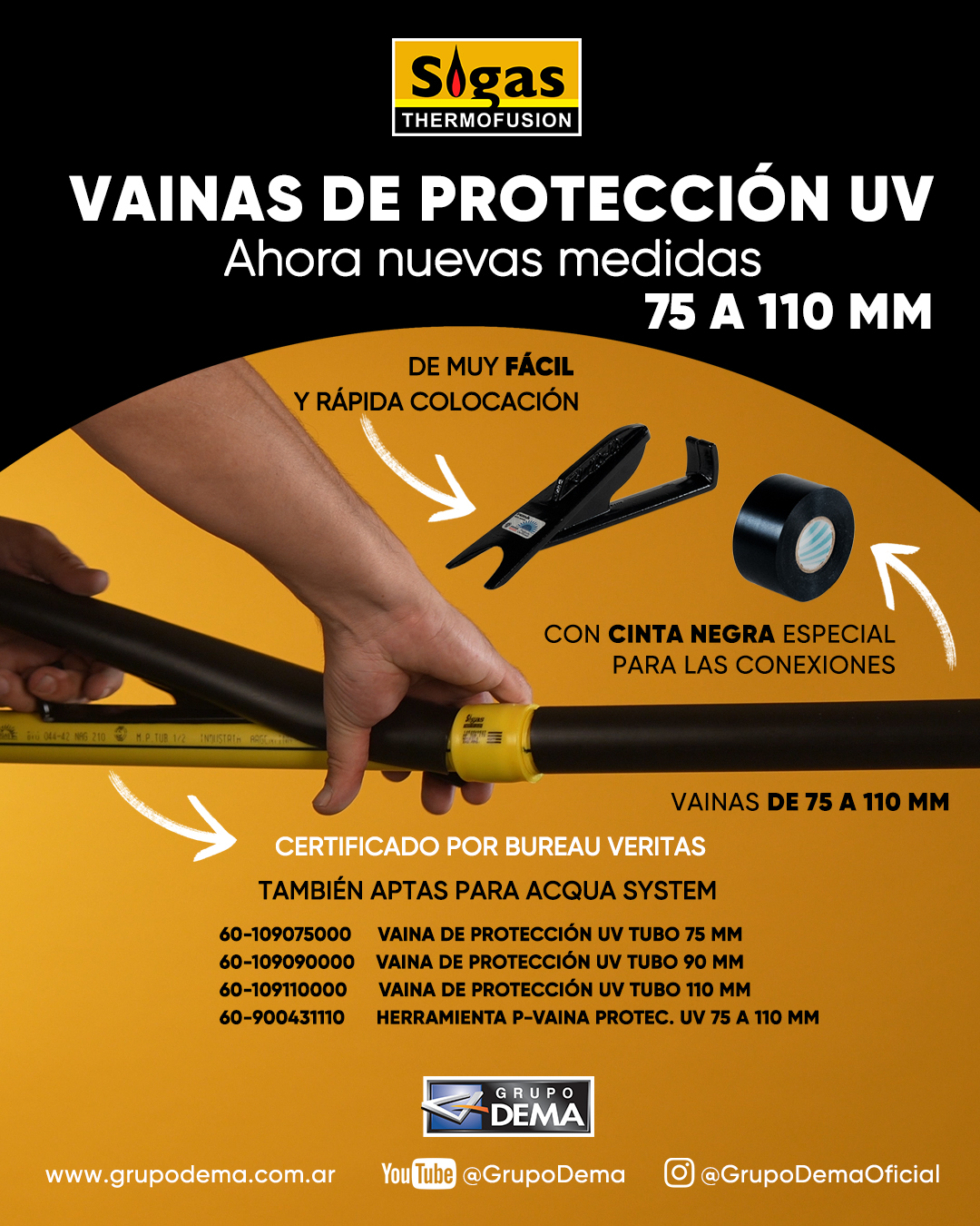 Nuevas presentaciones de Vainas de Protección UV