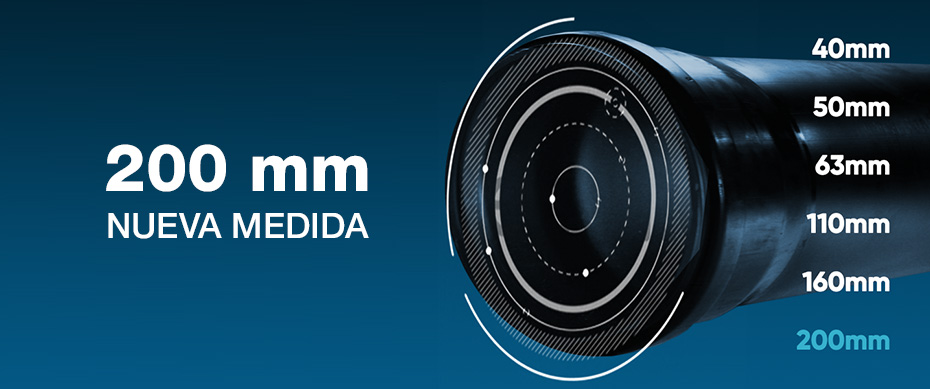 Duratop X, nuevo diámetro 200mm: más caudal, mayor eficacia.