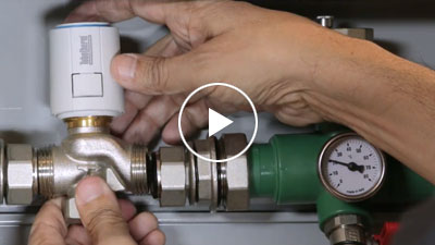 Cambio de válvula de piso radiante TUBOTHERM