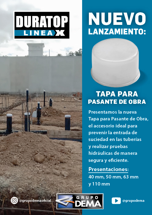 Nueva Tapa para Pasante de Obra Duratop X